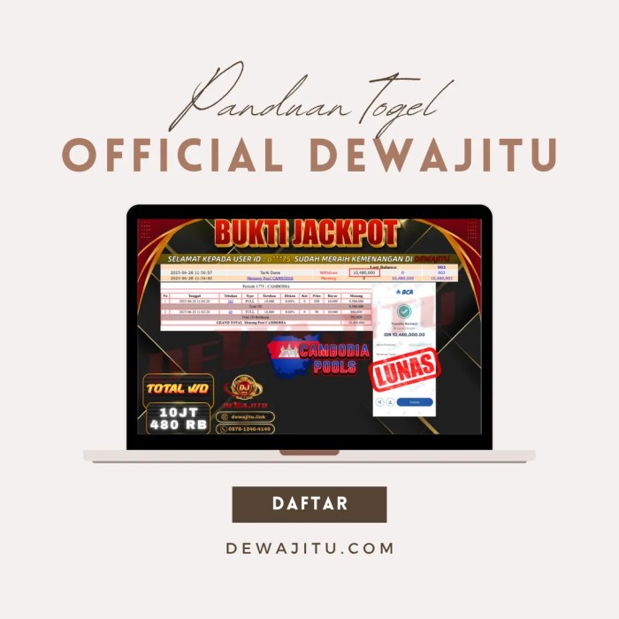 Lottery Online Pola BBFS Receh Harian Anti Kalah